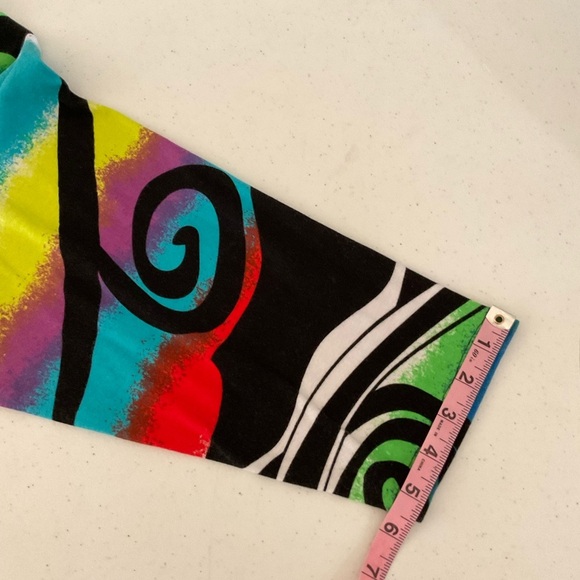 Multiples Abstract Print Top Multicolor Beaded Cotton Pullover Women’s Size 2X - Picture 7 of 14